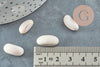 Perles coquillage naturel bisque beige 13-18mm, x10 (G0649)