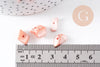 Perles coquillage naturel chips rose clair 8-18mm, x20gr (G1078)