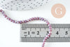 Perles cristal abacus lilas irisé 3.3x2mm, fil de 34cm x1 (G10726)