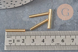 20x2.5mm Metallic Gold Tube Seed Beads, Jewelry Making Costume Jewelry, x 10gr G8989