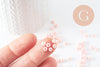Perles de rocaille verre rose pastel 4.5mm, x10g (G7794)
