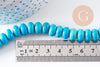 Perles howlite turquoise naturelle,perles pierre, howlite naturelle, perle turquoise,12-14-16-18mm, X5 (G8192)