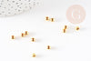 Perles intercalaires Dorées, perles dorées, perle intercalaire, fer doré, 4mm, x 10gr G1352