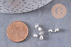 Perles intercalaires facettées zamac argenté 3mm, x 50-100-200 (G1894)