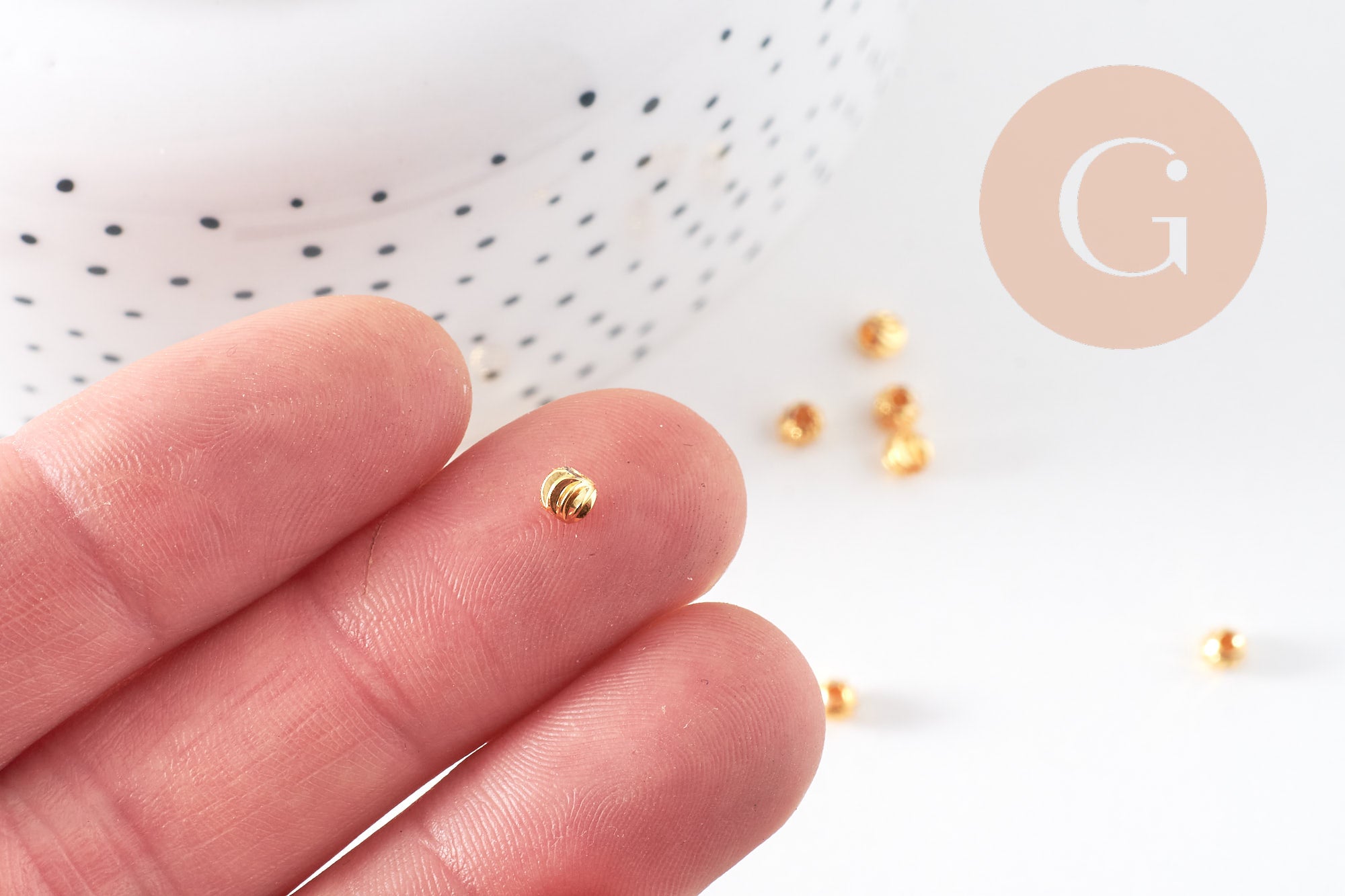 Perles intercalaires laiton doré 24k, perle texturée,perle intercalaire, perles dorées, création bijoux, x 10,4mm G5247