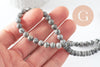 Perles jaspe picasso gris,perles rondes, jaspe gris,pierre naturelle,perles jade,6mm, fil de 65 perles, X1 (G0540)