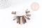Perles rectangle jaspe naturel 10-30mm, x13 (G9081)