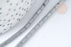 Perles rocaille Tube gris métallisé mat 4.5x2.5mm,perle tissage rocaille, perles rocaille ,perle tube Doré, x1 (G7340)