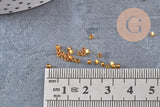 Perles tube verre orange transparent silver line façon Delica miyuki, x1 sachet de 8g (G10923)