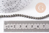 Perles ronde pyrite naturelle 4mm,fabrication bijoux, pyrite naturelle grade A, fil de 39cm, x1 (G1539)