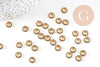 Perles rondelles intercalaires zamac doré antique 8mm, x50 (G10816)