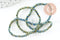 Perles toupies cristal vert métallisé facette, fil de 180 perles, 3x2mm, x1 (G5909)