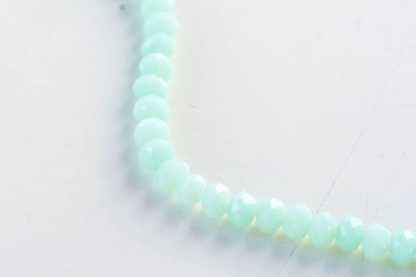 Perles toupies vert, perles bijoux, perle cristal vert, fourniture créative,Perle verre facette, création bijoux, fil de 150, 3mm-G1684