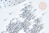 Perles tube argent métallisé mat façon Delica miyuki, x1 Sachet 8g (G7852)