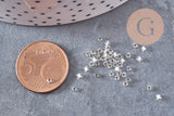 Perles tube blanc argent façon Delica miyuki, x1 Sachet 8g (G10909)