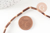 Perles tube coco nature, bois naturel, perles bois, Perles tube bois,14-19mm, fil de 38cm, x1 G0014