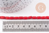 Perles tube corail en bambou de mer (imitation corail), corail teinté, 5x8mm,le fil de 40cm x1 (G4137)