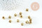 Perles tube gravé zamac doré vieilli 7x6mm, x20 (G10740)