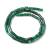 Perles tube rond jade africain naturel vert 13mm, x1 fil de 40cm (G4014)