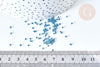 Perles tube verre bleu foncé métallisé mat façon Delica miyuki, x1 Sachet 8g (G7776)