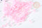 Perles tube verre rose transparent façon Delica miyuki, x1 sachet de 8g (G7768)