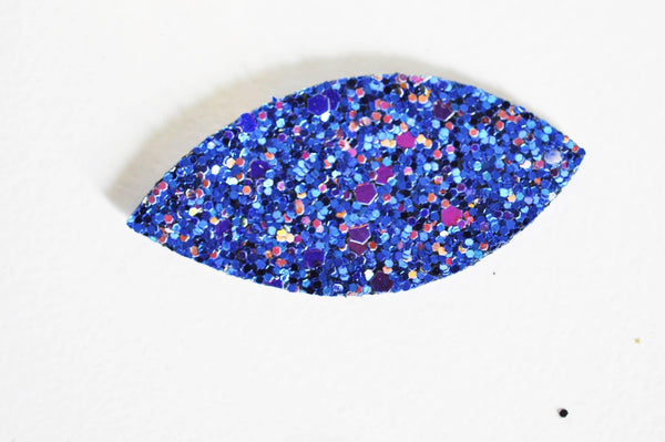 Pétale simili cuir paillettes 57.5mm, fourniture créative,cuir synthétique,fabrication coiffure, accessoire mariage, x10 ,G2735