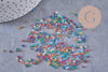 Petite Perles rocaille multicolore primaire 2-2.5mm, x10gr (G10397)