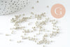 Petite perle de rocaille argent 2.5mm, x20Gr (G2457)