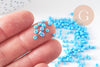 Petite perles de rocaille turquoise, perlage,perles verre, rocaille bleu, fabrication bijoux,2.5mm , x 10gr (G0183)