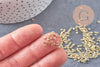 Petites perles rocaille dorée brillantes 2mm, x 20gr (G2034)