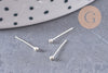 Piercing clou argent 925 massif boule 1.5mm, x1 (G5149)