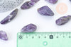 Pierre améthyste naturelle roulée 12-28mm, pierre naturelle, litotherapie, x1 (G5751)