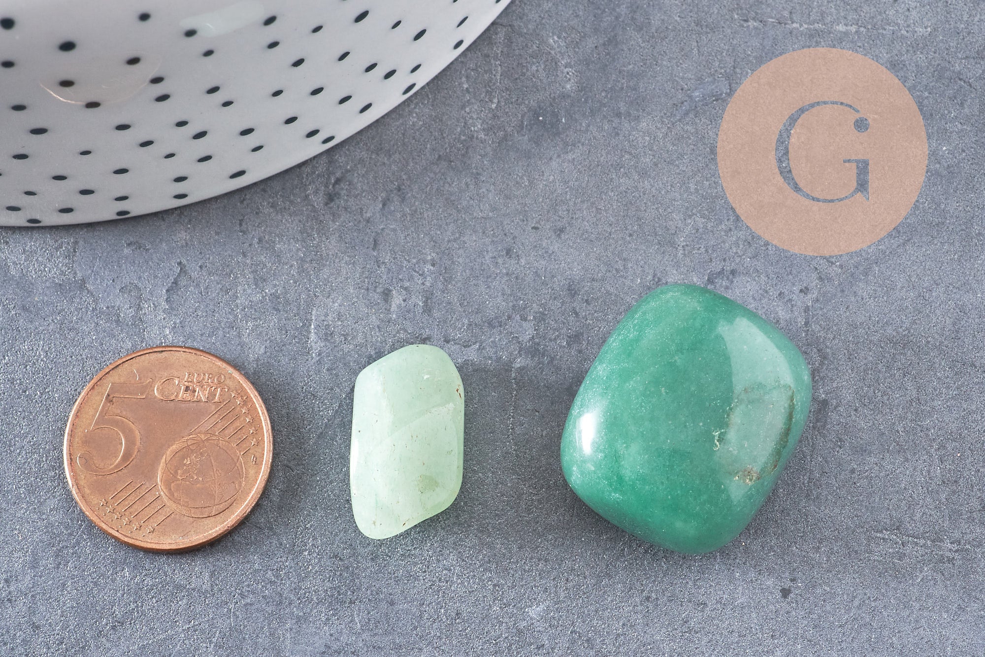 Pierre aventurine naturelle brute roulée 13~20 mm, x20 x50 x100 grammes (G0251)