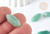 Pierre aventurine naturelle verte double pointes 20mm, pierre semi-precieuse, séance lithothérapie, x1 G7532