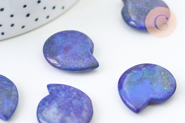 Pierre polie lapis lazulis naturel, pierre roulée lithothérapie, lapis lazulis naturelle,15-35mm, x1, G5609