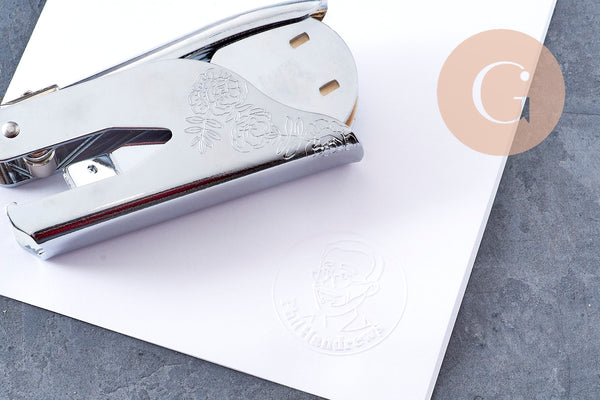 Pince à gaufrer papier pour personnalisation mariage et emballage, x1 (G10562)