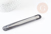 Pince brucelle fine acier platine 125mm, x1 (G1416)