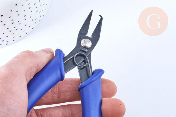 Pince ouverture anneaux double, fabrication de bijoux, pince perle à écraser, lot pinces,outils bijouterie, x1 G8266
