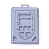Plateau d'assemblage perles pour fabrication collier 15.5x23cm, comptage de perles, avec mesures graduées, x1 G6738