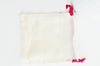 Pochette bijou coton blanc écru,rangement bijoux, pochette cadeau, emballage bijou,pochon bijou, 12x10cm, x1 G2584