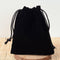 Pochette bijou velours noir rangement cadeau bijoux 12cm, x1 (G2204)