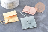 Personalized suede microfiber jewelry gift pouch, x1 or x5 (G10993)