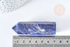 Pointe sodalite 70-80mm, pierre naturelle séance lithothérapie, x1 (G8413)