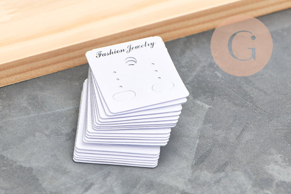 Présentoir à bijoux boucles d'oreilles laiton doré socle bois 34cm, x1 (G10249)