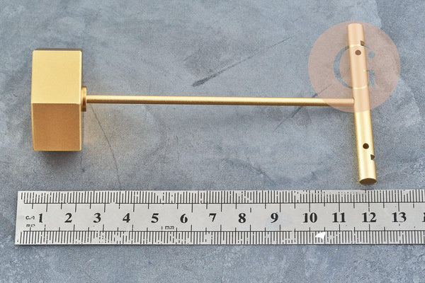 Présentoir bijoux boucles d'oreilles métal doré 11.6cm ou 13.6cm, x1 (G8944)