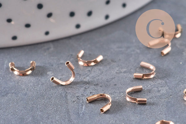 Protège-fil acier acier 316 inoxydable or rose IP 6.3-7mm, x10 (G10974)