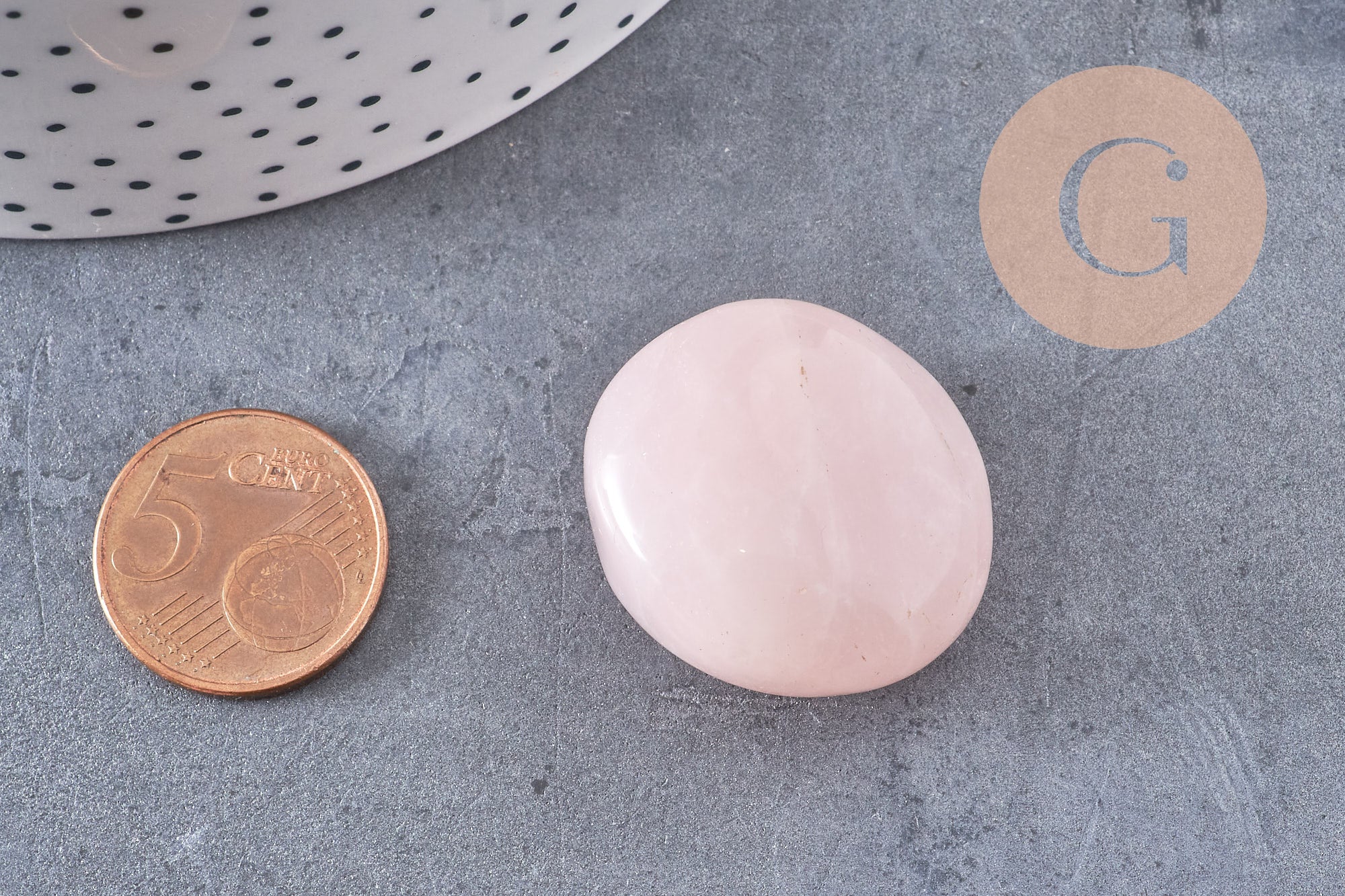 Quartz rose naturel brut roulé, quartz rose naturel, litotherapie, Chips quartz, minéral brut, x1 (G2465)