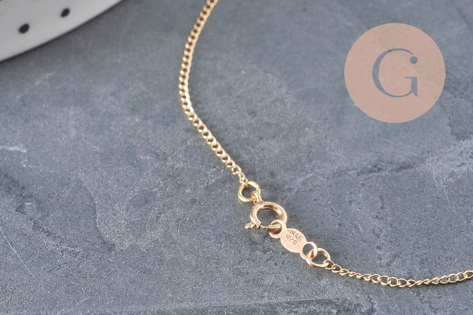 Necklace Fine chain with gold-filled clasp 45.7cm x1 (G2617)