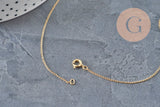 Necklace Fine chain with gold-filled clasp 45.7cm x1 (G2617)