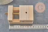 Wood vice, jewelry tool, jewelry making, a tool that holds your piece, clamp, woodworking, x1 G3350